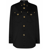 Versace Camisa com botões Medusa - Preto