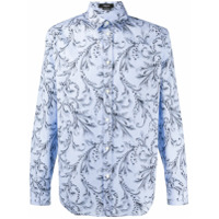 Versace Camisa com estampa barroca - Azul