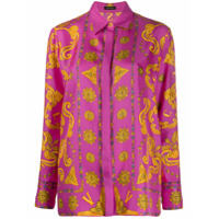 Versace Camisa com estampa barroca - Rosa