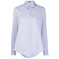 Versace Camisa listrada com botões - Azul