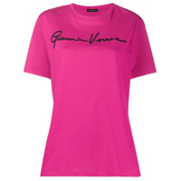 Versace Camiseta com logo bordado - Rosa