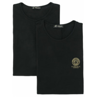 Versace Camiseta com logo - Preto