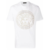 Versace Camiseta Medusa com tachas - Branco