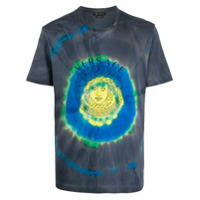 Versace Camiseta tie-dye com medusa - Azul
