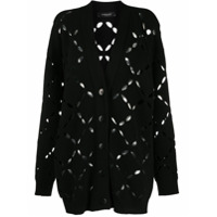 Versace Cardigan com padronagem - Preto