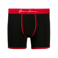 Versace Cueca com logo - Preto