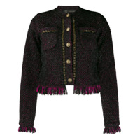 Versace Jaqueta de tweed - Preto