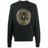 Versace Jeans Couture Moletom com logo - Preto