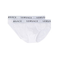 Versace logo band boxers set - Branco