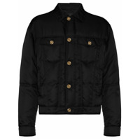 Versace padded buttoned jacket - Preto