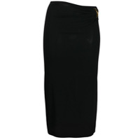 Versace Saia com franzido - Preto