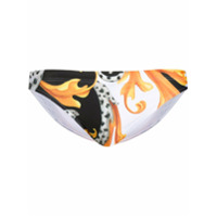 Versace Sunga com estampa barroca - Branco