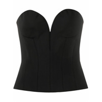 Versace Top com corset - Preto