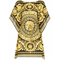 Versace Vestido com estampa barroca - Preto