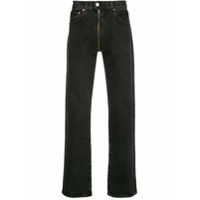 Vetements Calça jeans com zíper - BLACK