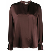 Vince relaxed satin blouse - Marrom