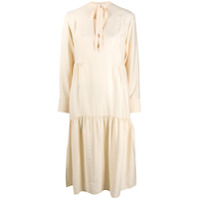 Vince Vestido midi evasê - Neutro