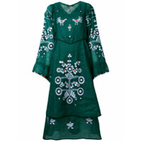 Vita Kin Vestido de linho floral - Verde