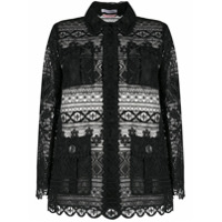 Vivetta Camisa com bordado - Preto