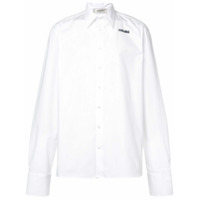 Wales Bonner Camisa com bordado - Branco