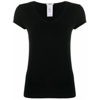 Wolford Camiseta slim com mangas curtas - Preto