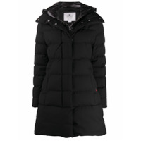 Woolrich Casaco midi matelassê - Preto