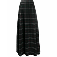 Woolrich plaid-check maxi skirt - Preto