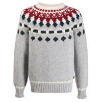 Woolrich Suéter decote careca de tricô - Cinza