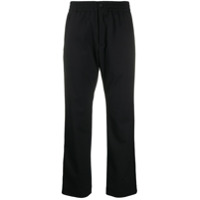 Y-3 Calça reta cropped - Preto