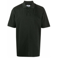 Y-3 Camisa polo com estampa de logo - Cinza