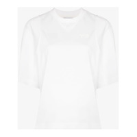 Y-3 Camiseta ampla de algodão - Branco