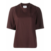 Y-3 Camiseta decote careca - Marrom