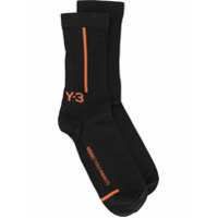 Y-3 mid-calf logo socks - Preto