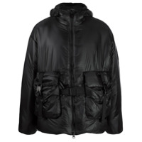 Y-3 padded zip-up jacket - Preto