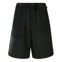 Y-3 quilted knee-length shorts - Preto