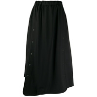 Y-3 Saia assimétrica CH2 - Preto