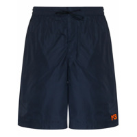 Y-3 Short de natação com logo - Azul