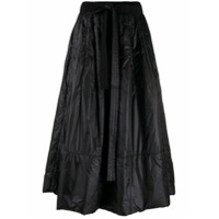 Y-3 tie-waist A-line skirt - Preto