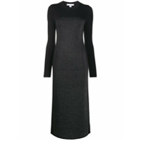 Y-3 Vestido midi slim com logo - Preto