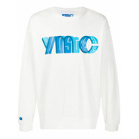 YMC long sleeve logo print jumper - Branco