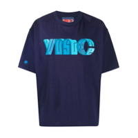 YMC short sleeve logo print T-shirt - Azul