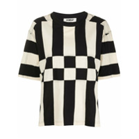 YMC striped check T-shirt - Neutro
