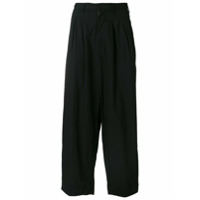 Yohji Yamamoto Calça loose fit - Preto