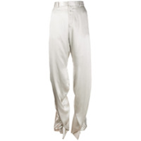 Y/Project Calça cintura alta - Cinza