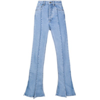 Y/Project Calça jeans flare - Azul