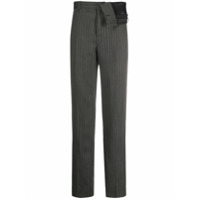 Y/Project Calça risca de giz Lana - Cinza