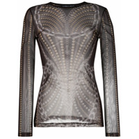 Y/Project chain print top - Marrom