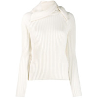 Y/Project ribbed knit sweater - Branco
