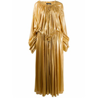 Y/Project Vestido longocom pregas - Dourado