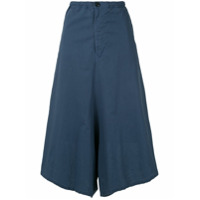 Y's Calça pantacourt - Azul